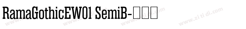 RamaGothicEW01 SemiB字体转换